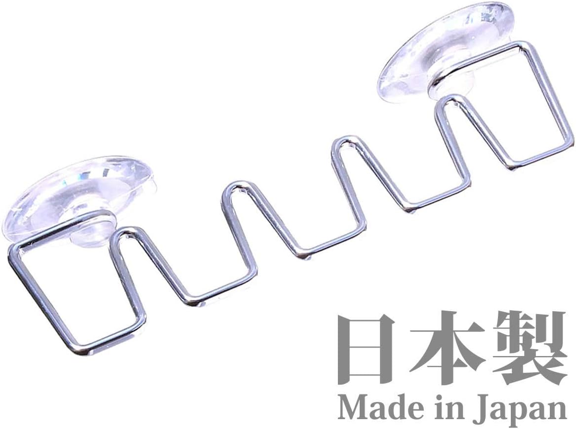 Caubest ４本用 使いやすい衛生的 色々な 歯ブラシ が掛けられる ホルダー 日本製 吸盤 スタンド