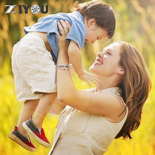 Baby Footprint Heart Charm With October Birthstone For Pandora Mother Day Bracelets - 925 Sterling Silver Mom Love Daughter Pink Feet Beads, Gifts For Girls/Baby Shower Christmas #TOP2