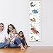 Xorinija 55 * 12.2-inch Extra-Wide Cartoon Children's Height Measure Wall Hanging Chart, Removable, Easy to Store, and Precision Measurement (Dinosaur)