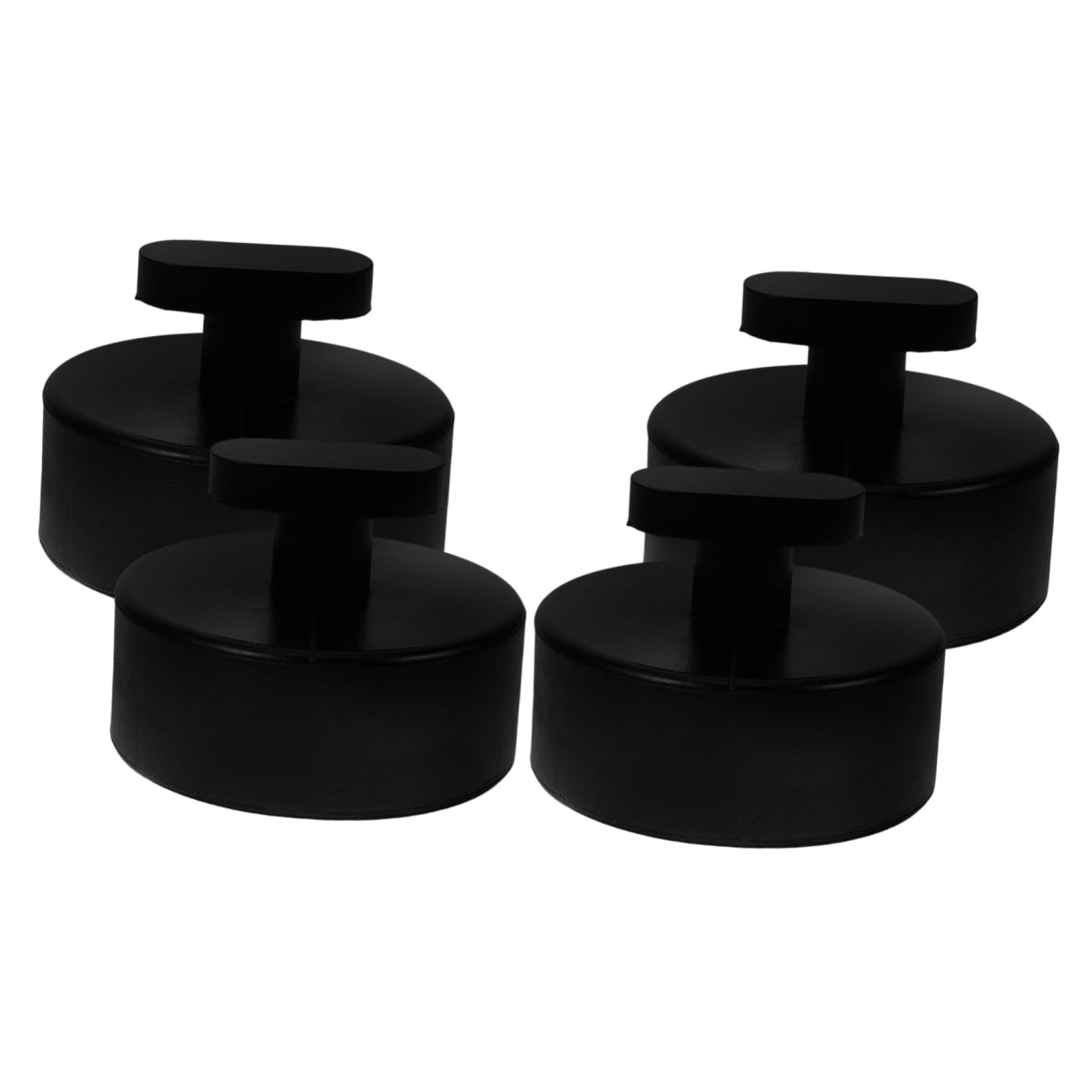 SHINEOFI 4 Set Blocco Di Gomma Tampone Pavimento Jack Pad Pastiglie Accessori Per Auto Cavalletti Per Cric Per Auto Martinetto Di Sollevamento Nero Gomma Da Cancellare 4 Pezzi*4