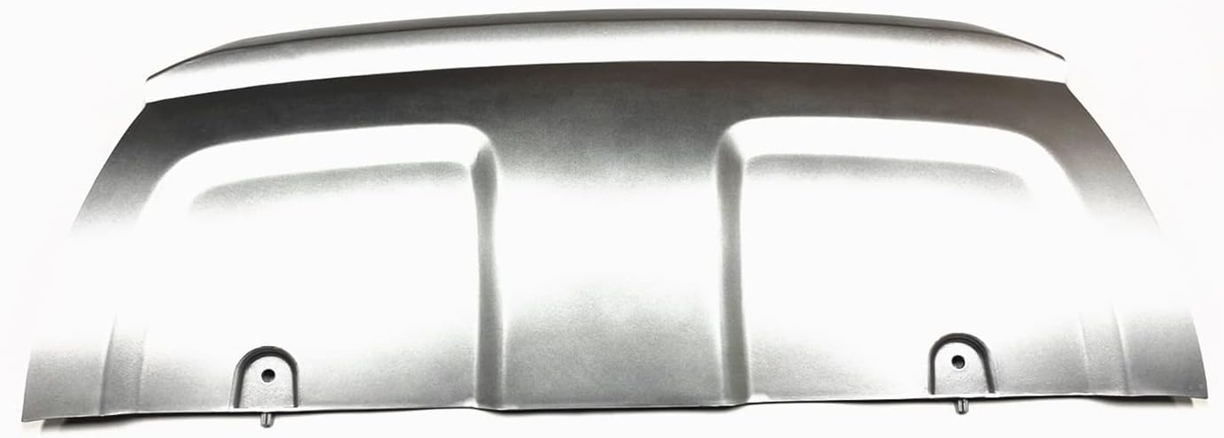 ZEALL front bumper Compatible with La-nd R-over Ra-nge Rov-er Evoque 2012-2015 Front Bumper Tow Hook Cover Lip Silver LR048510 Spoiler Trailer Lid Guard Skid Plate
