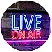 ADVPRO On Air Live Recording Studio Video Room Dual Color LED Neon Sign Blue & Red 12 x 8.5 Inches st6s32-i3064-br