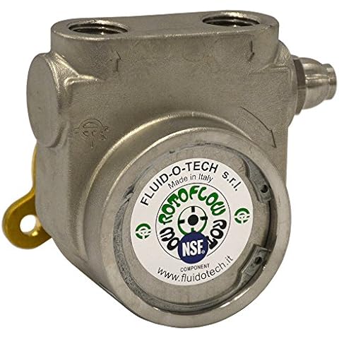 Fluid-o-Tech Stainless Steel Rotary Vane Pump 250 gph 1/2" NPT Cover