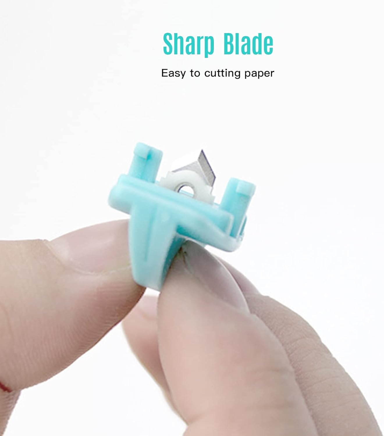 couteau de papier, Massicot de bureau avec tête sécurité et règle latérale for travaux manuels, photos, cartes vœux, scrapbooking, petite taille(Small)