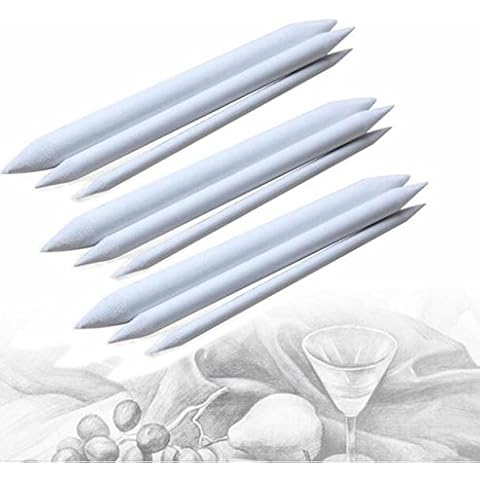 Assorted Paper Blending Stumps Set for Art Sketch Drawing 3Pack of 9pcs Sandpaper Pencil Sharpener for Student Sketch Drawing Cover