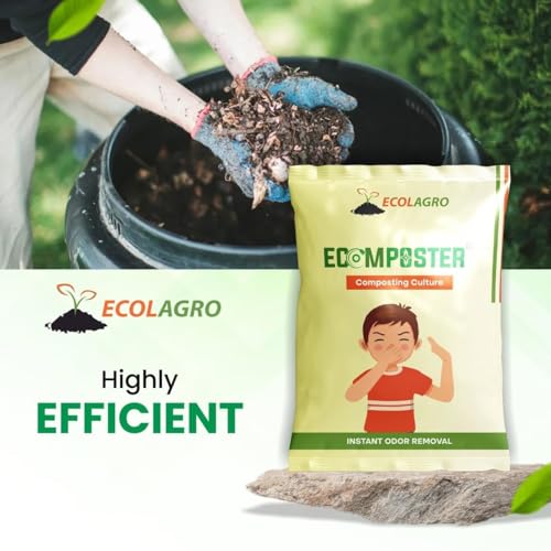 Image of EcoLagro Ecomposter Powder 500g | Compost Maker for Kitchen Waste | Organic Waste Decomposer for Home Compost Bin | Reduces Odor & Speeds Up Composting Process | Pack of 1