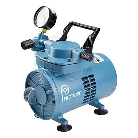 Oilless Diaphragm Vacuum Pump Pilot 5000, Chemical Resistant, 201 mbar, 31 LPM, 115V, Oil Free, Rocker Scientific Cover