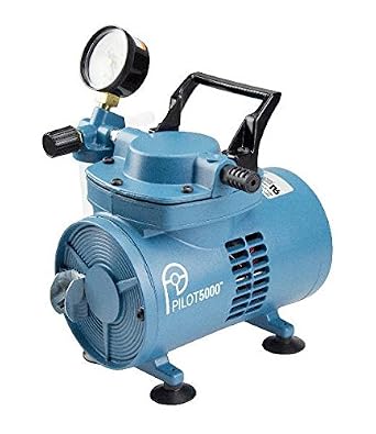 Oilless Diaphragm Vacuum Pump Pilot 5000, Chemical Resistant, 201 mbar, 31 LPM, 115V, Oil Free, Rocker Scientific