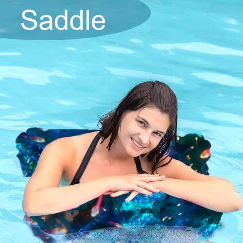 4 Pack Inflatable Pool Floats Adult Size Water Hammock, Pandorastar Multipurpose 4-In-1 Pool Floaties Lounge Chair Saddle Drifter Vacation Fun Water Rafts Toys For Swimming Pool Lake River Beach #TOP5