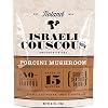 Roland Foods Porcini Mushroom Israeli Couscous, Sourced in the USA, 6.3-Ounce Pouch