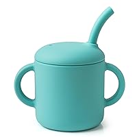 Vista 12 de Vaso de silicona prémium para bebé, 6 onzas, sin BPA, de silicona de grado alimenticio, para bebés y niños pequeños de 6 meses en adelante, Beige