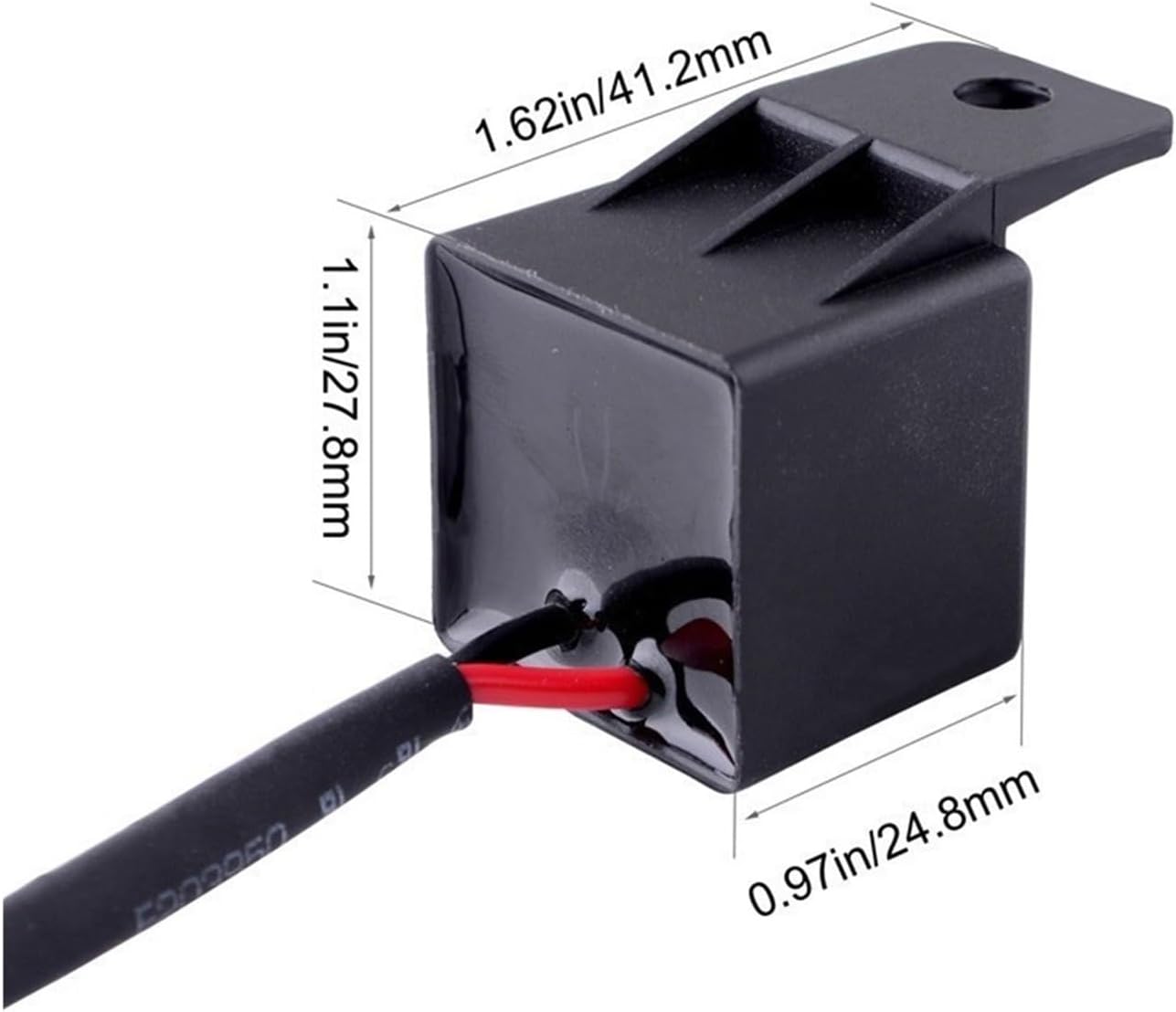 Relay 12A 2Pin Electronic LED Flasher with Terminal Fit for Kawasaki Fit for Yamahaha Motorcycle Modification Accessories Easy to Install