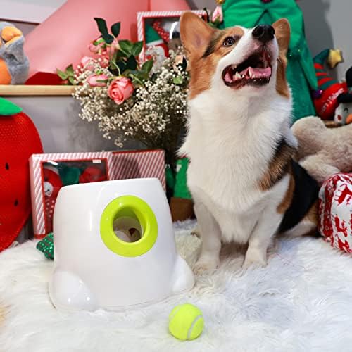 ALL FOR PAWS Interactive Dog Automatic Ball Launcher, Tennis Ball Throwing Machine for Small and Medium Size Dogs, 3 Balls Included, Mini Version