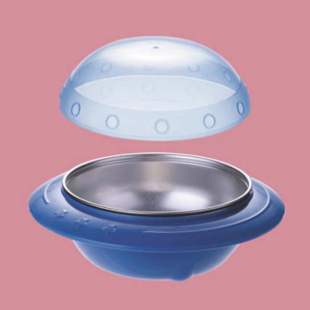 BESPORTBLE Bowl Flying Saucer Shape Creative with Stainless Steel Multi-purpose Insulated, Food Warmer Bowl Color, Sturdy and Safe Design Home Use