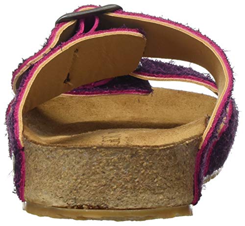 Image of HAFLINGER Andrea Elegant Leather Sandals with Rubber Sole and Cork Latex Footbed Unisex