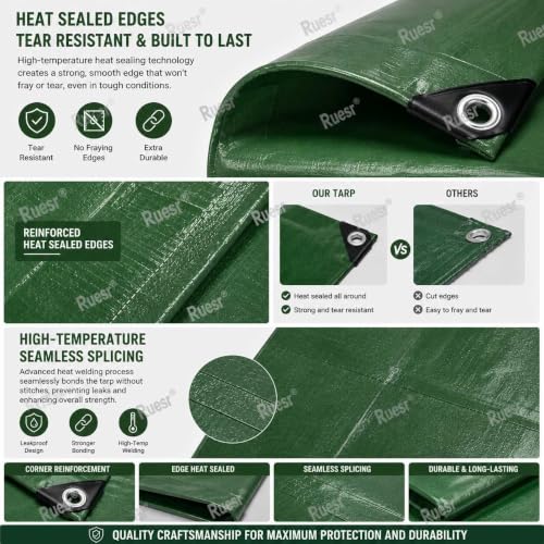 Bâche de protection PVC renforcée résistante aux déchirures - 5