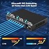 8 Port 10G Ethernet Switch, 10Gbe-RJ45 Port Network Switch Unmanaged Support 100M/1000M/2.5G/5G/10G, Auto-Negotiation, for 10G NAS, PC, NIC, Plug & Play, 160Gbps Switching Capacity, Desktop/Rack Mount
