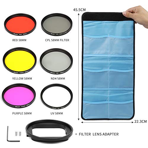 Kit de Filtros para Caixa Estanque GoPro Hero 5 6 7 Black - Shoot