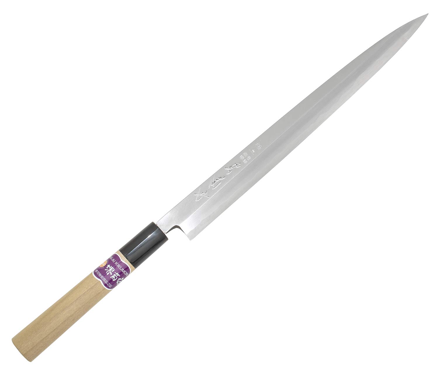 Amazon｜堺菊守 特殊包丁 極上 ふぐ引 水牛柄 シルバー 刃渡り:約24cm