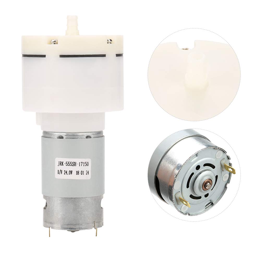 Mini vacuum pump, DC 24V Mini Small, low-noise, short filling time Air vacuum suction pump, 24V Mini vacuum pump> 13.0 L / min, <60dB, low noise, long service life