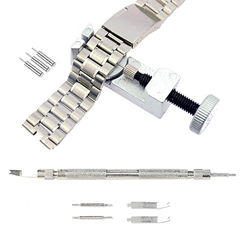Stritra - Watch Band Strap Link Pin Replacement Remover and Spring Bar Tool Set with Extra Pins Wrist Bands Strap Removal Repair Fix Kit