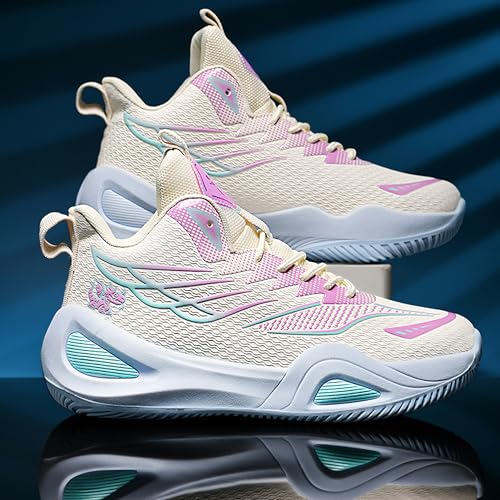 Image of Men's High-Top Basketball Shoes Anti-Slip and Wear-Resistant Soles Running Shoes Graffiti Design Fashionable Sports Shoes