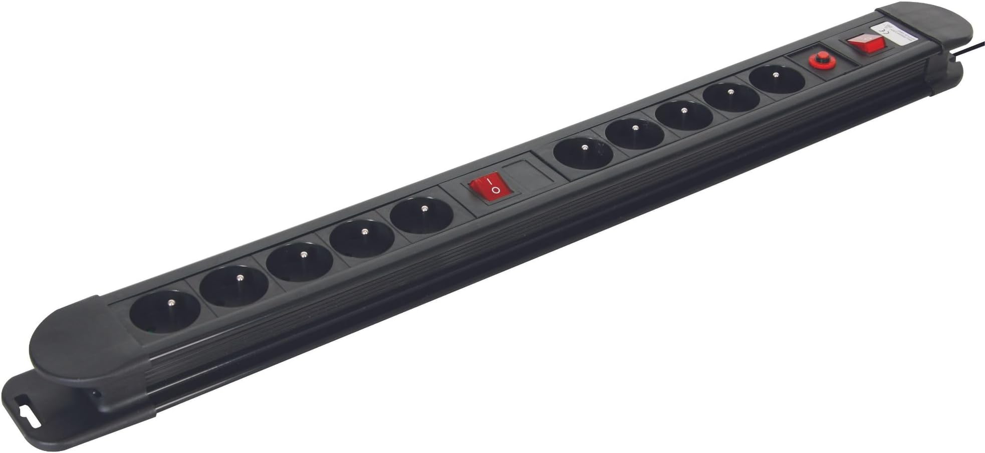 BLOC MULTIPRISES 10 PRISES AVEC PROTECTION CONTRE LES SURCHARGES