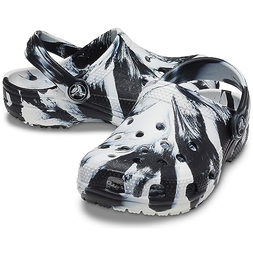 crocs kids39 classic marbled tie-dye clog