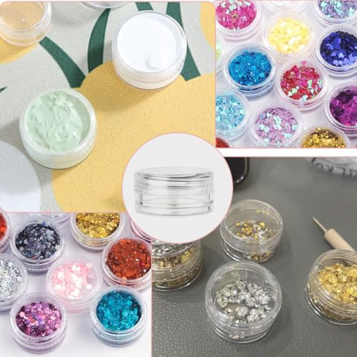 20 Stück Kleine Tiegel für Lippenbalsam, Mini Cremedose Leer, Kosmetikdosen