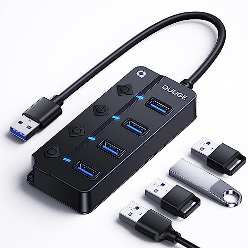QUUGE USB ハブ スイッチ付き 3.0 USBハブ USB3.0 4ポート 直挿し 5Gbps高速転送 USB増設 4口 USB-Aポート DC3.5mm充電ポート 独立スイッチ付き 4IN1 USB3.0 ハブ バスパワー/セルフパワー両対応 USB3.2 Gen1 ハブ SuperSpeed LED表示灯 上差込タイプ 小型 軽量 ノートPC適用 Mac OS/Windows/Chromebook/Linux/PS4/PS5対応 USB HUB テレワーク 在宅勤務 25CM QUUGE USB ハブ スイッチ付き 3.0 USBハブ USB3.0 4ポート 直挿し 5Gbps高速転送 USB増設 4口 USB-Aポート DC3.5mm充電ポート 独立スイッチ付き 4IN1 USB3.0 ハブ バスパワー/セルフパワー両対応 USB3.2 Gen1 ハブ SuperSpeed LED表示灯 上差込タイプ 小型 軽量 ノートPC適用 Mac OS/Windows/Chromebook/Linux/PS4/PS5対応 USB HUB テレワーク 在宅勤務 25CM