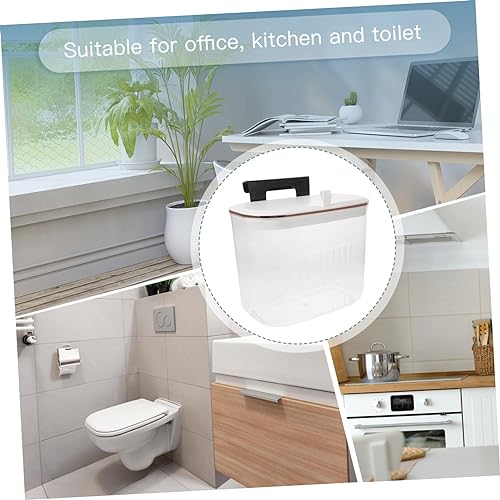 Caneca de basura rectangular transparente para cocina colgante miniatura 2