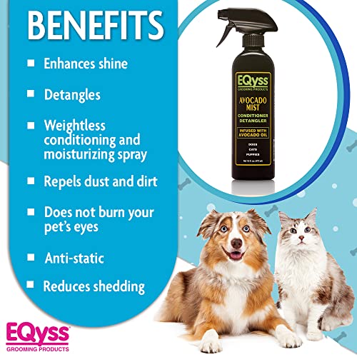 image for EQyss Avocado Mist Pet Spray Conditioner - Shines, Conditions, and Red