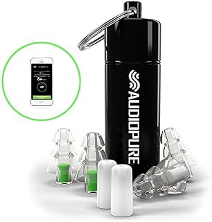 Audiopure #1 Hi Fidelity Earplugs for Concerts, Music Festivals, Musicians, Motorcycles, Noise Sensitivity