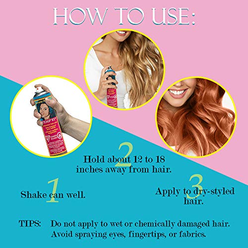 Jerome Russell Temporary Hair Color Spray, Roman Bronze - Intense Spray-On Temporary Hair Color, Fast-Drying, Non-Sticky, Travel Size Hair Dye For Instant Vivid Hair Color, 2.2 Oz #TOP3