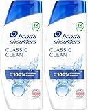 Head & Shoulders Classic Clean Anti-Schuppen-Shampoo 500ml Zur Täglichen Anwendung. Bis Zu 100% Schuppenschutz, Klinisch Getestet. Für Jeden Haar- Und Kopfhauttyp. Sauberes Frischegefühl