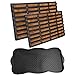 Produktbild Entrando 2X Fussmatte aus Kokos und Gummi (40x60cm, 45x75cm), 1x Schuhabtropfschale - Bundle für Haustür, Balkon oder Terrasse - für außen, rutschfest, robust (Braun Schwarz)