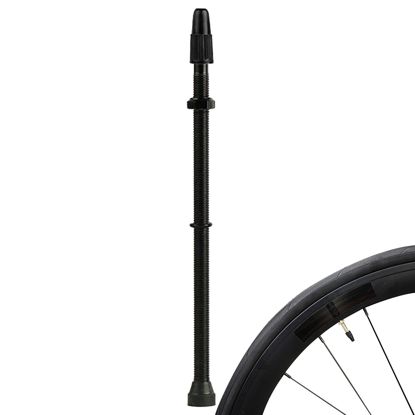 Duroecsain Valve Stem for Tubeless Tyres, Tubeless Valve Stems | 40-120mm Alloy Valve for Tubeless Road Tires | Leakproof Valve Stem, Super Lightweight and