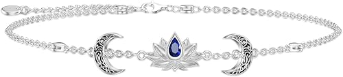 Shusukue 925 Sterling Silver CatTurtle StarfishPenguinLotus Bracelet for Mom Daughter Wife Gift (with gift box)