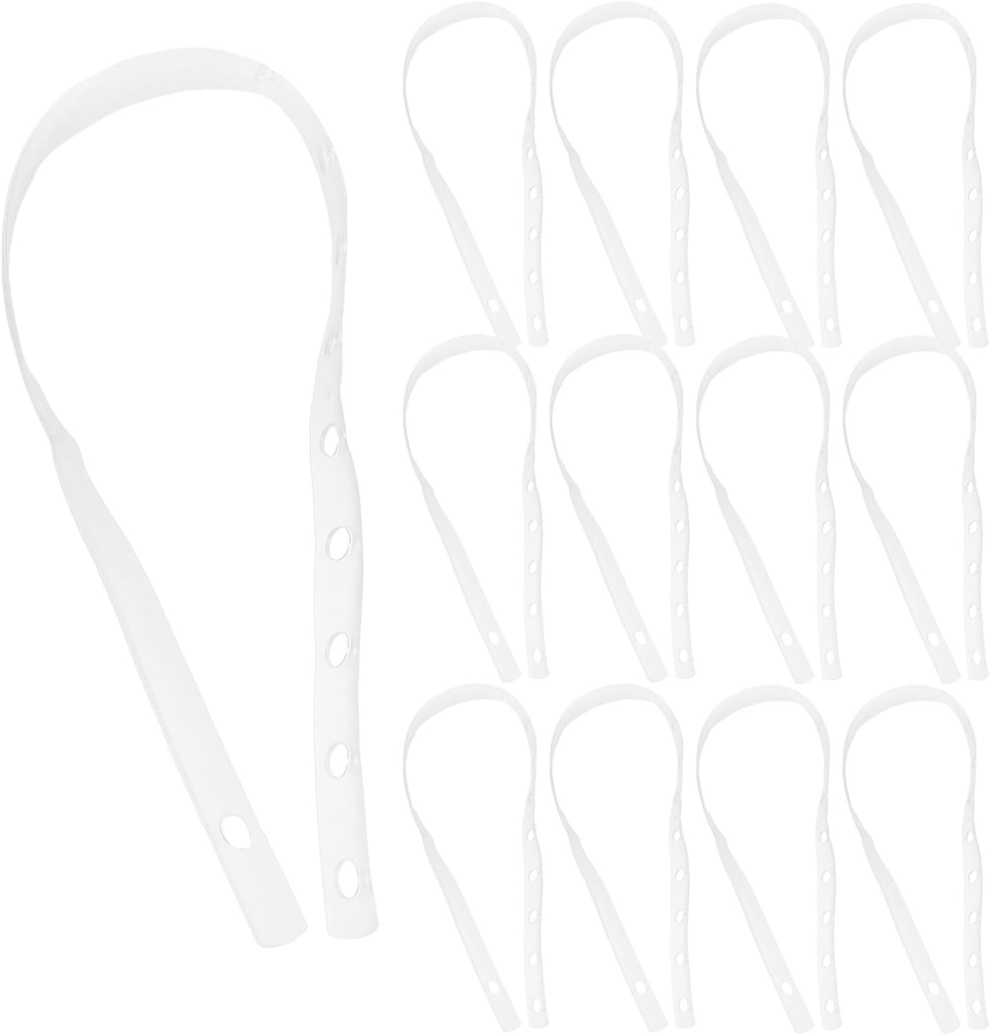 30pcs Plastic Hanger Connector Strips with Holes for Retail Use