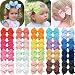 27Pcs 3 Inch Hair Bows Girls Kids Children Alligator Clip Solid Grosgrain Ribbon Hair accessories