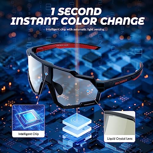 Lunette de cyclisme TR90 photochromique haute performance - 6