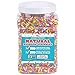A Great Surprise Dye-Free Rainbow Sprinkles – 2.2 LB - Natural Vegan Baking Toppings with No Artificial Dyes or Flavors – Non-GMO Jimmies for Cookies, Cakes, Ice Cream & Cupcakes