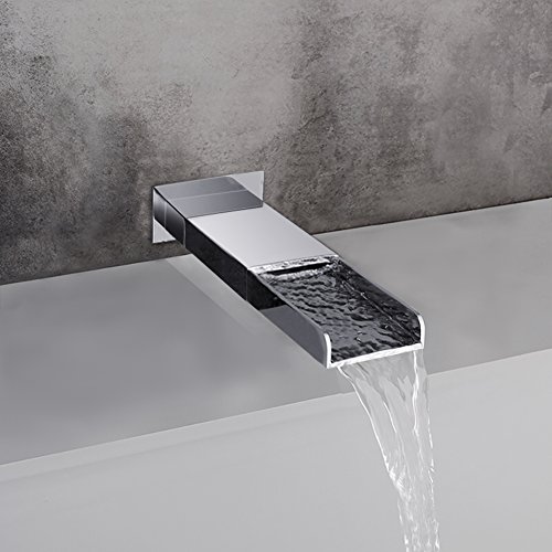 Sr Sun Rise 12 Inches All Metal Square Shower System With Tub Spout, Tub Shower Faucet Set, High Pressure Rain Shower Head And Handheld Sprayer Combo Shower Fixtues, Valve Included, Polished Chrome #TOP5