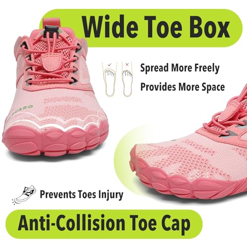 Image of SAGUARO Womens Mens Barefoot Shoes Minimalist Trail Runner Wide Toe Box Zero Drop Outdoor Cross Training Shoe