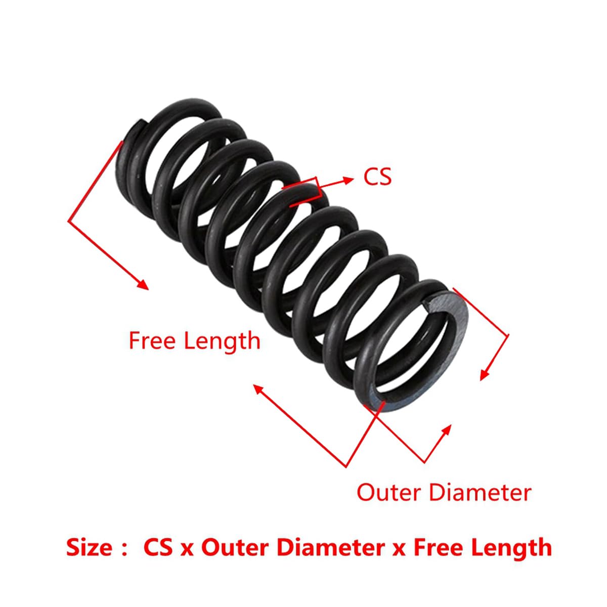 2 PZ Molla Di Pressione In Acciaio Molla Di Ritorno Diametro Del Filo Della Molla 0.7mm Diametro Esterno 3mm-10mm Lungo Spring100mm-300mm(300mm,3mm - Foto 6