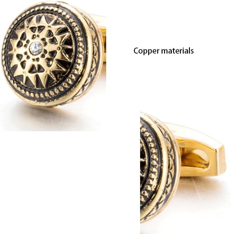 French Shirt Cufflinks Grid Cuff-link European Men Sleeve Button sleeve button