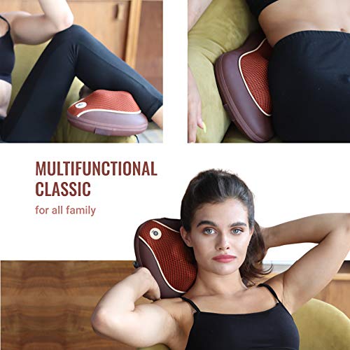 Gess Utenon Cuscino Di Massaggio Con Agopuntura Profondo Massaggiatore Con Calore, Collo Pancia Gambe Coscia Superiore Della Schiena, Dolore Muscolare - 3