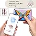 ELFISH RFID Blocking Credit Card Protector Aluminum ID Case Hard Shell Business Card Holders Metal Wallet for Men or Women (One Butterfly)