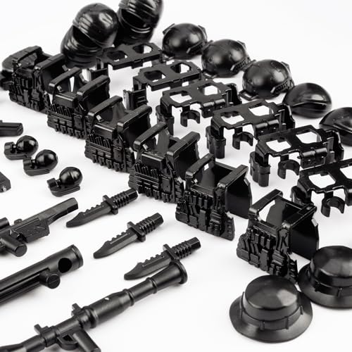 83 Pcs Weapons Pack Military, Toy Soldiers Figures US Army Battle Toy Set, Weapon Battle Building Blocks Compatible with Major Brand, 3 Years Old and up