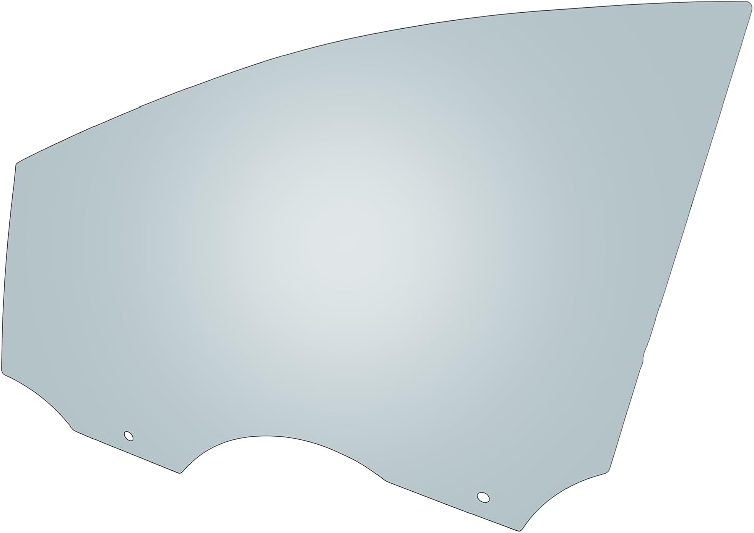 JC Whitney Door Glass Compatible with Ford C-Max 2013-2018 Front, Driver Side, Green Tint, DD11966GTN